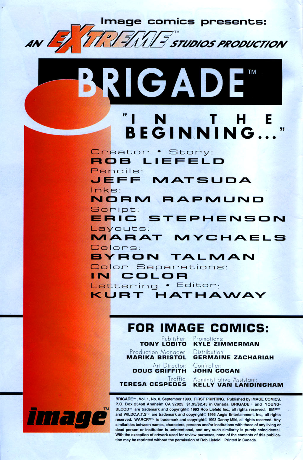 Read online Brigade (1993) comic -  Issue #0 - 2