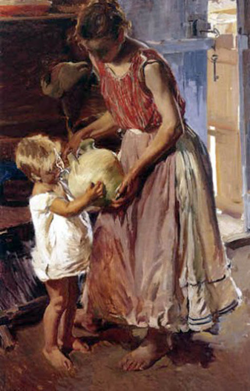 El botijo El botijo, Joaquín Sorolla Bastida, Retratos de Joaquín Sorolla, Joaquín Sorolla y Bastida, Joaquín Sorolla, Pintor español, Retratista español, Pintores Valencianos