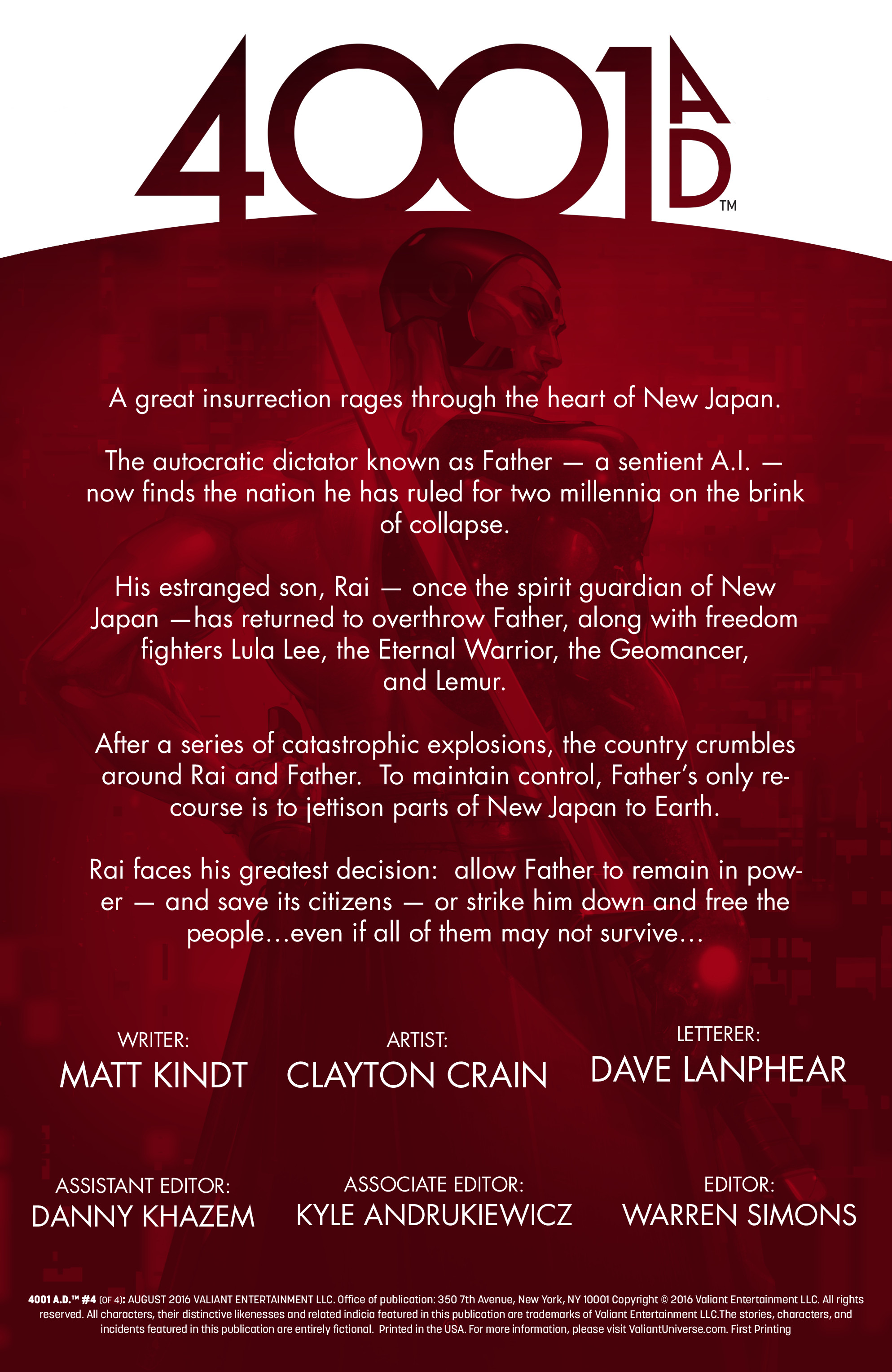 Read online 4001 A.D. comic -  Issue #4 - 2