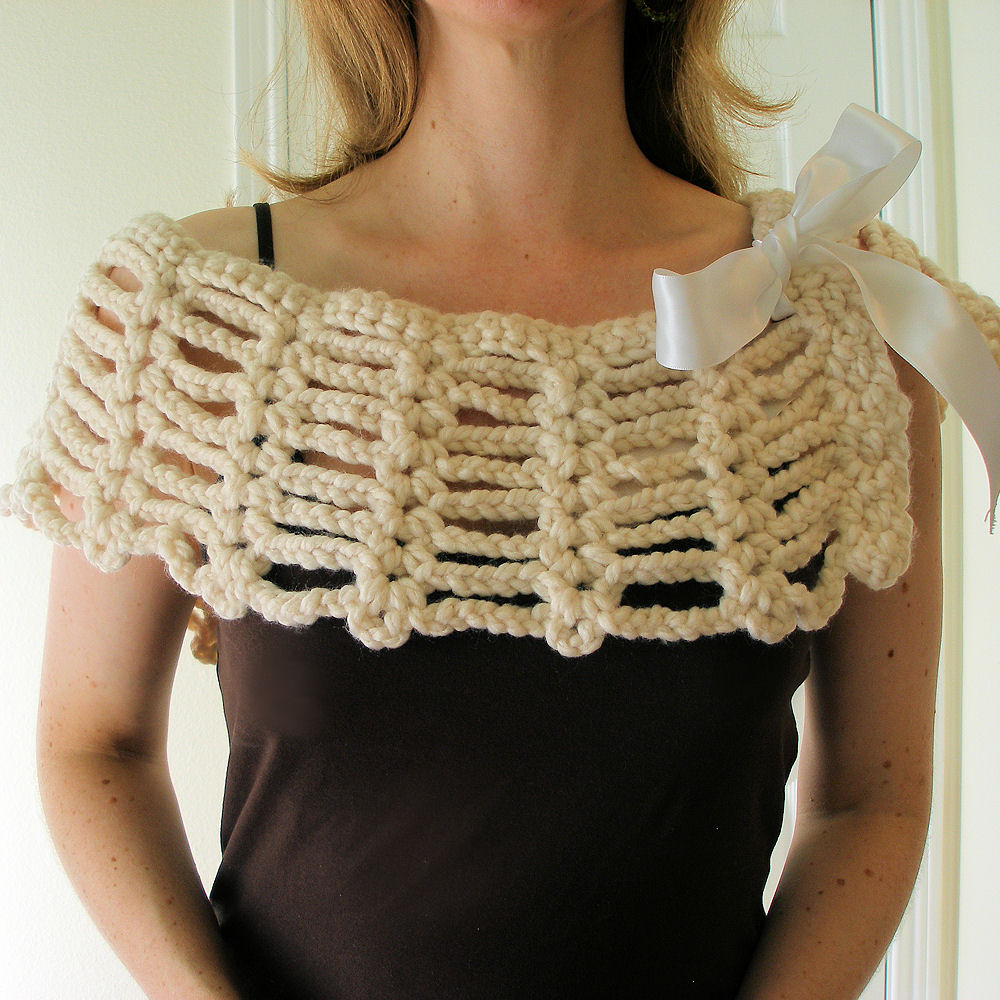 Shawl to crochet - simple fully illustrated crochet pattern