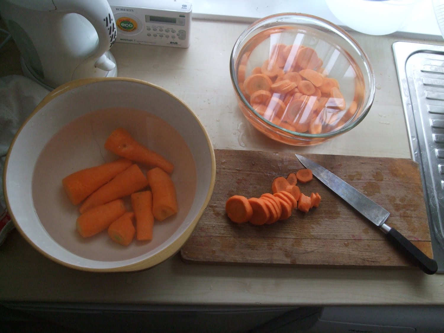 Vieve's Freezing carrots