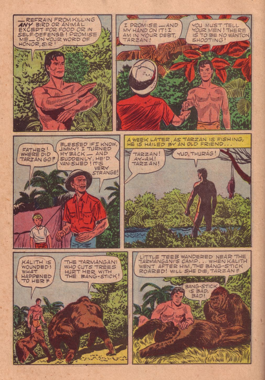 Read online Tarzan (1948) comic -  Issue #27 - 6
