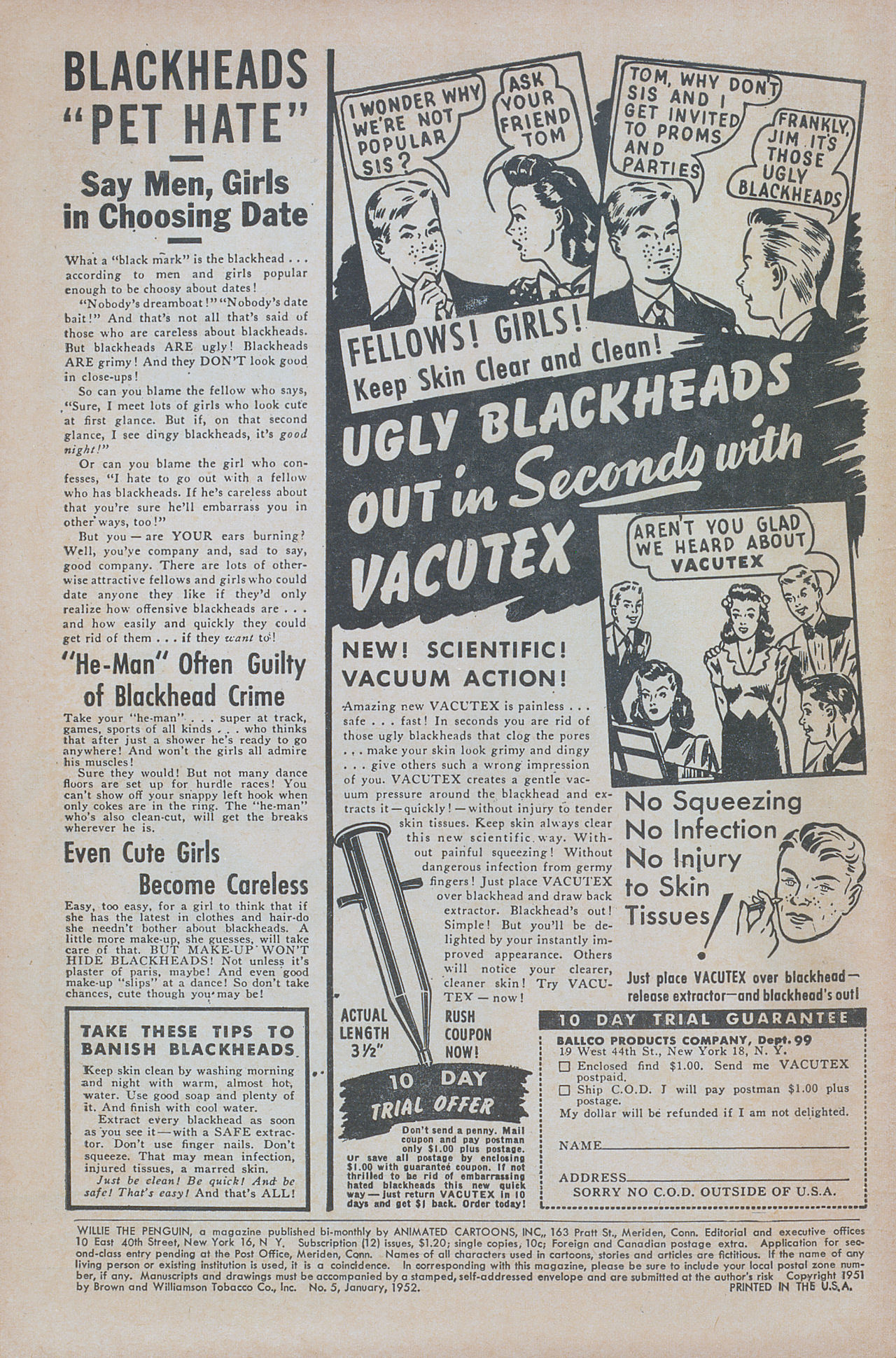 Read online Willie The Penguin comic -  Issue #5 - 2