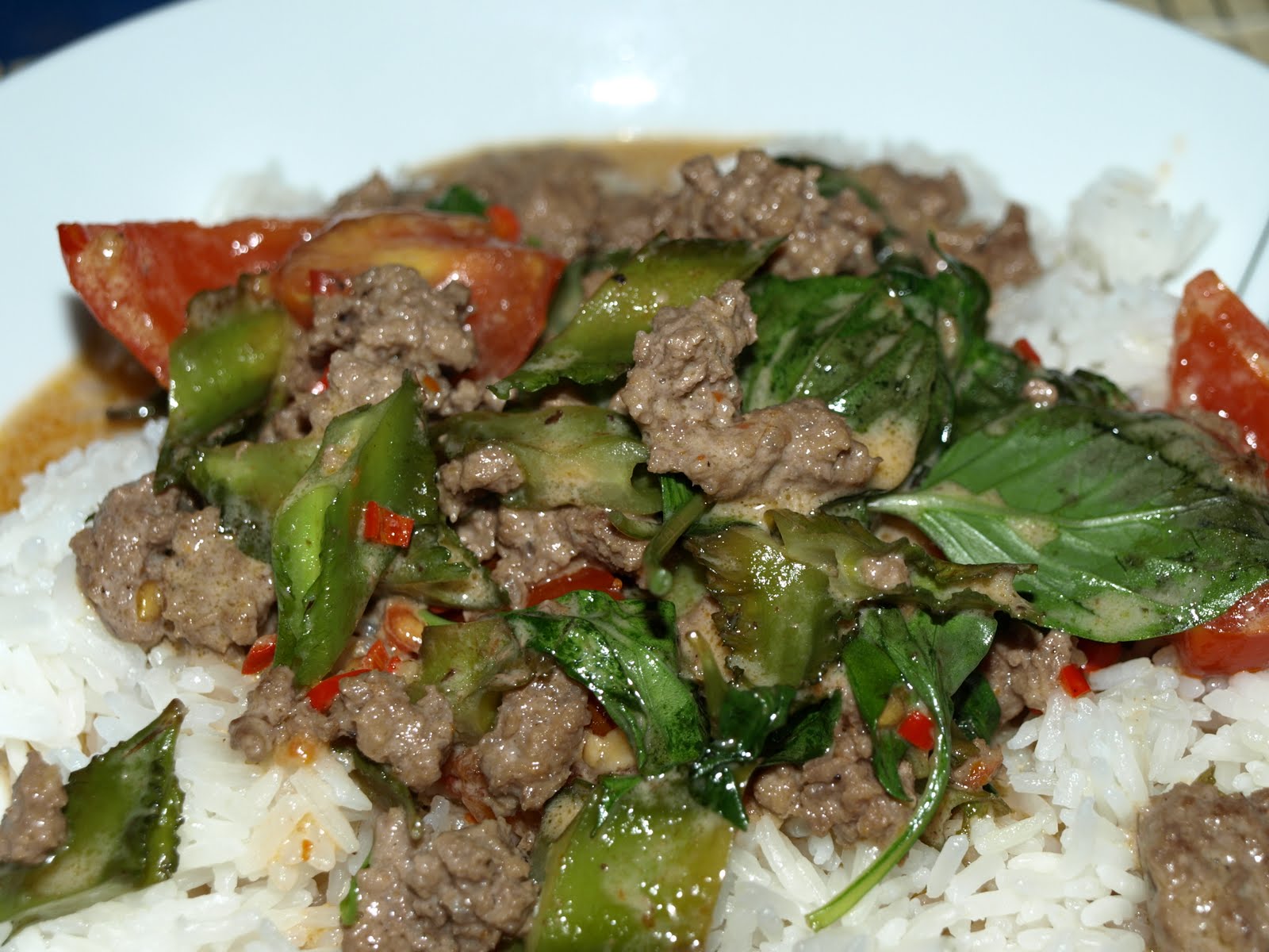 Hauptsache, es schmeckt!: Rotes Curry mit Rinderhack und Flügelbohnen