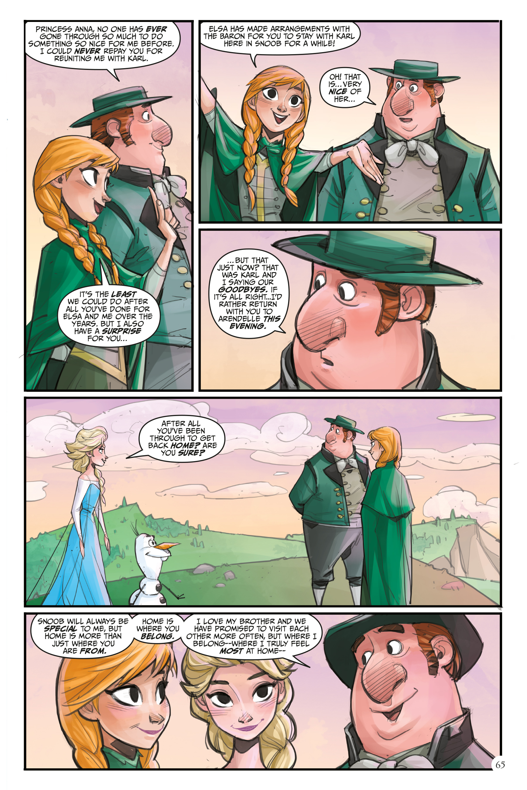 Read online Disney Frozen: Reunion Road comic -  Issue # _TPB - 64