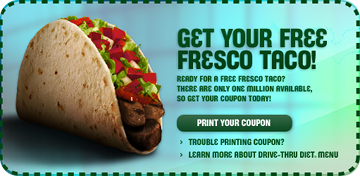 Taco Bell Coupons: Free Fresco Taco