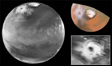 Mars North Pole Cyclone