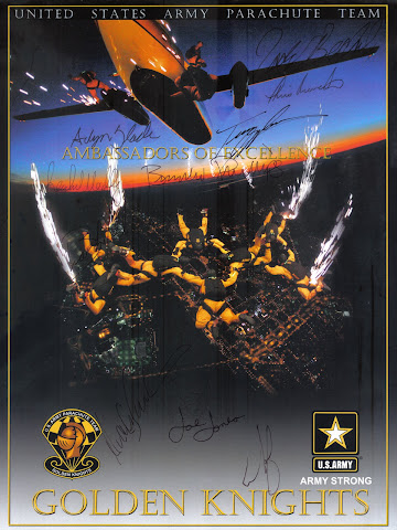 United States Army Parachute Team - Golden Knights Signatures