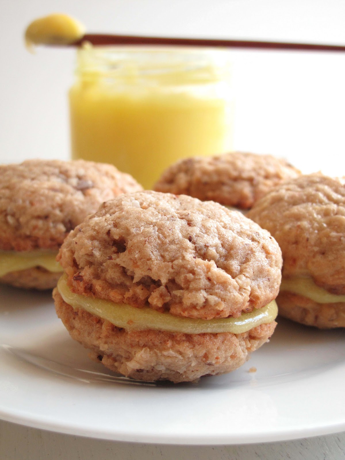 Coconut Sandwich Cookies with Lemon Curd Filling Journey Kitchen