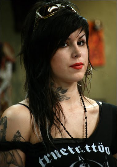 Celebrity tattoo artist Kat Von D real name Kristine Papciak was recently