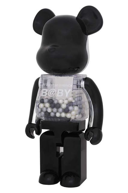 J.ME. (￣ε(#￣): My First B@by 1000% Be@rbrick (Black & Silver ver.)