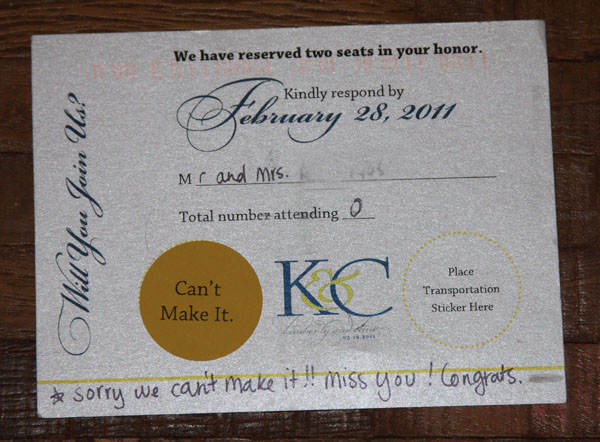 wedding rsvp m wedding photography