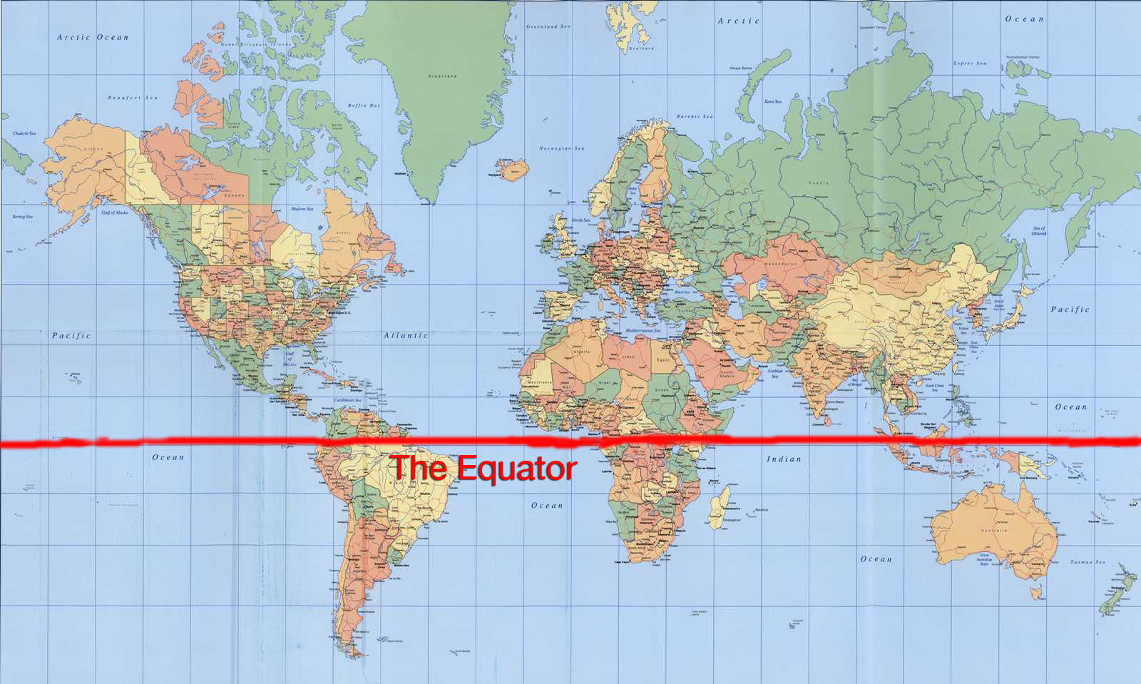 Mercator projection & the Greenland problem (+ equatorial shift) | The