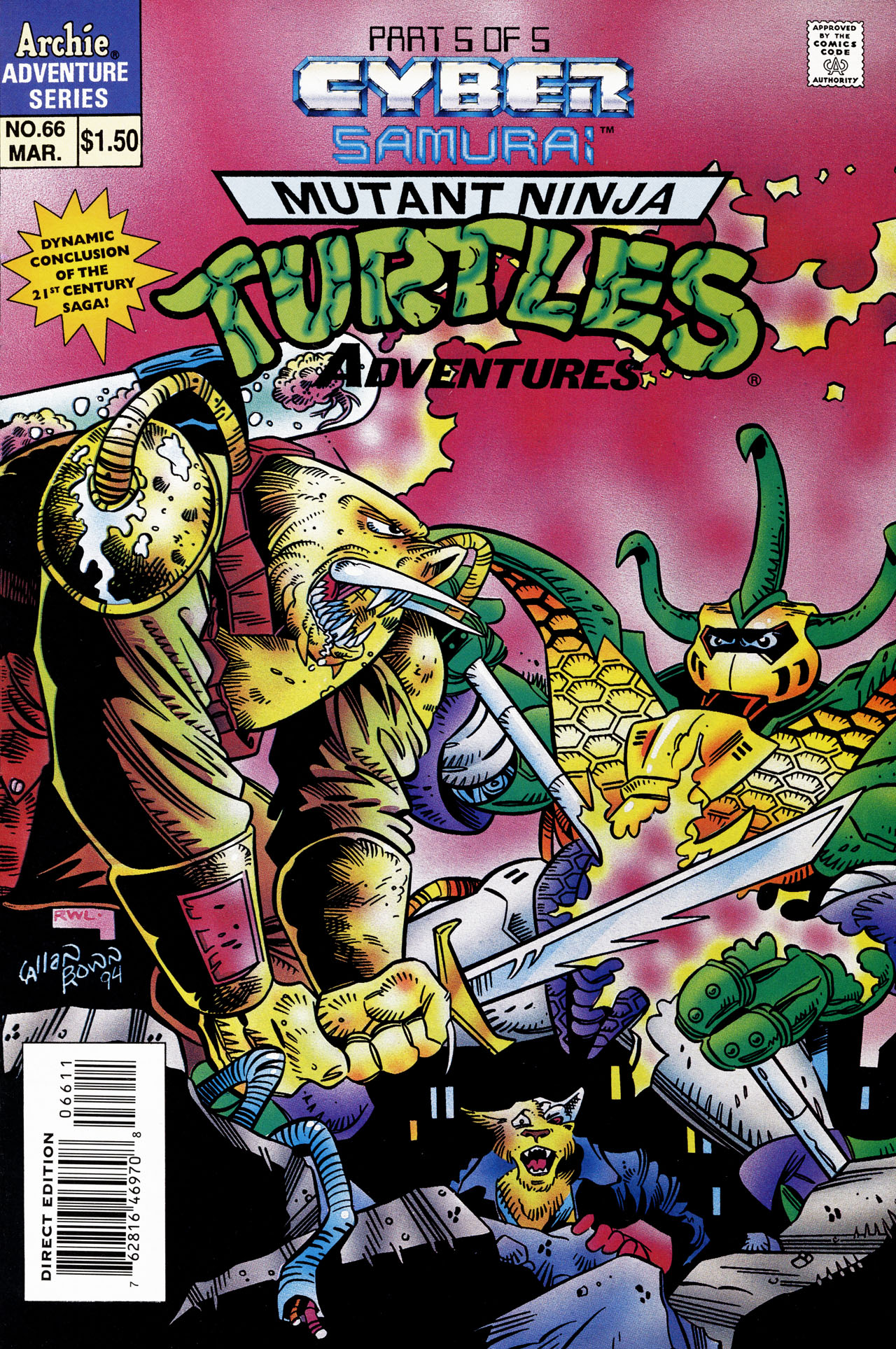 Read online Teenage Mutant Ninja Turtles Adventures (1989) comic -  Issue #66 - 1