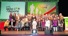 El Deporte de Torrelavega homenajeado en el transcurso de una brillante Gala  en el T.M. C.E.