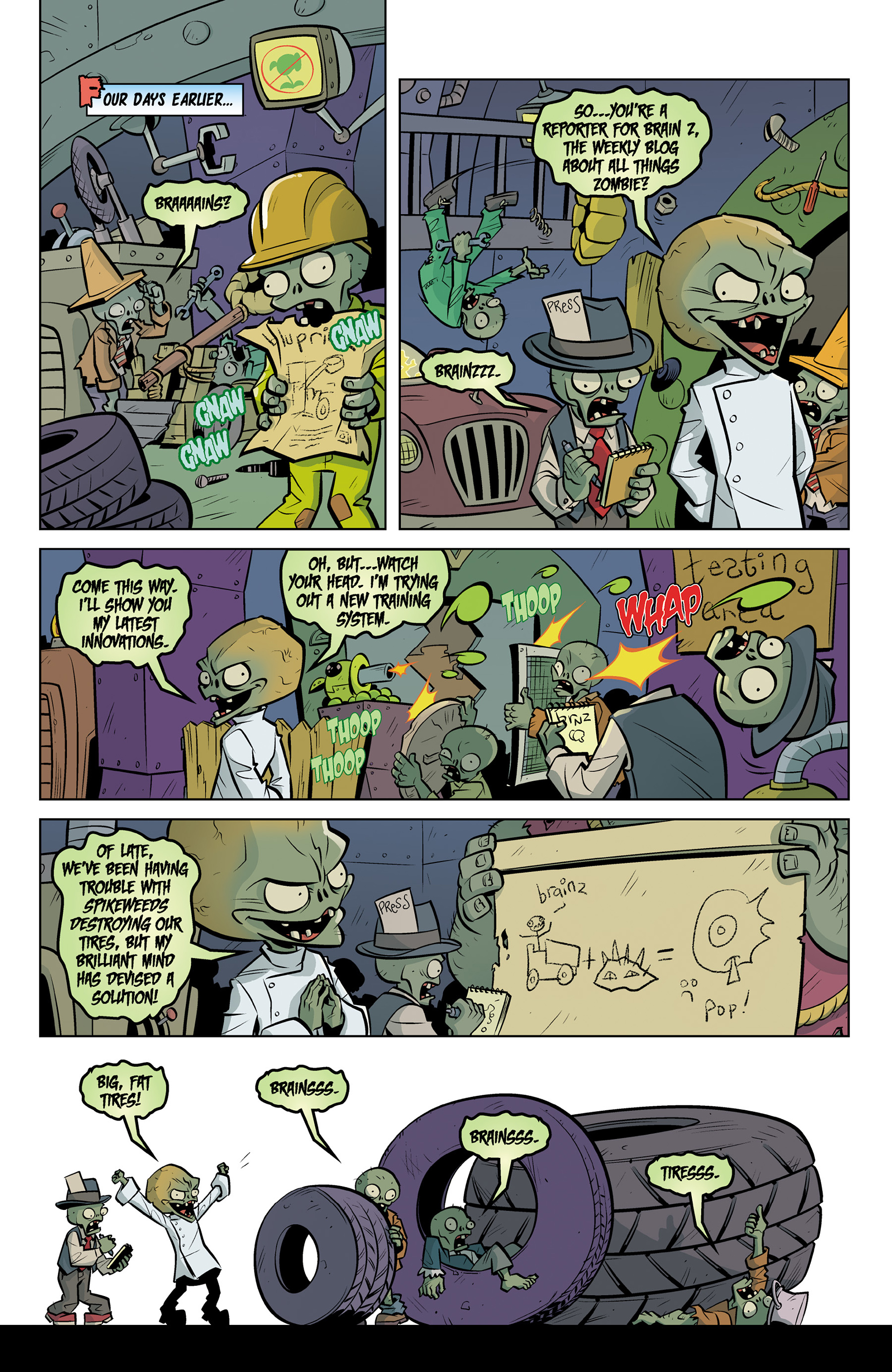 Read online Plants vs. Zombies: Petal to the Metal comic -  Issue #7 - 5