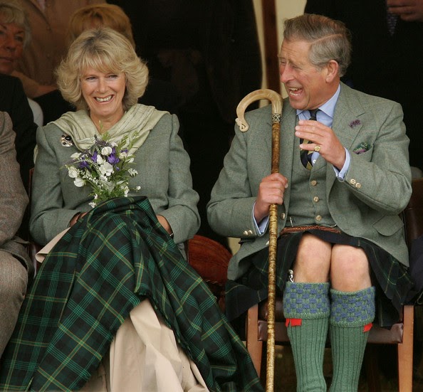 Collage of Life: Prince Charles and men in kilts...