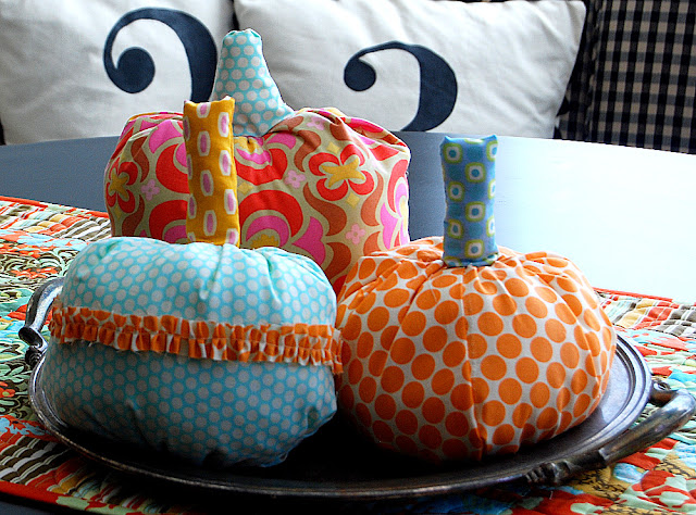 How to make fabric ruffled pumpkins for fall A step-by-step tutorial on pumpkins you will love displaying for years! Make them in ANY fabric to match YOUR home!