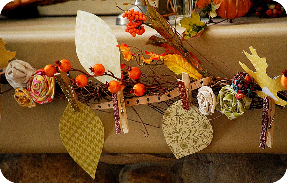 Thanksgiving Project -- make a Thankful Garland