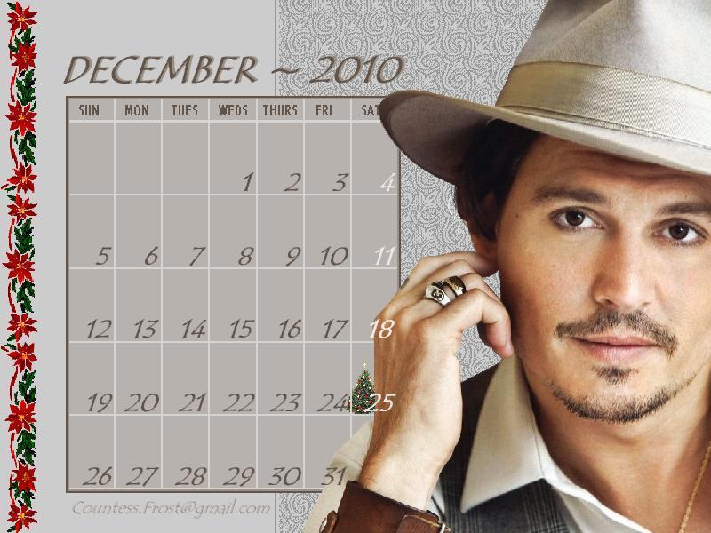 December calendar 2010 image
