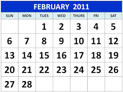 printable 2011 calendar february. printable 2011 calendar february. Download Printable February