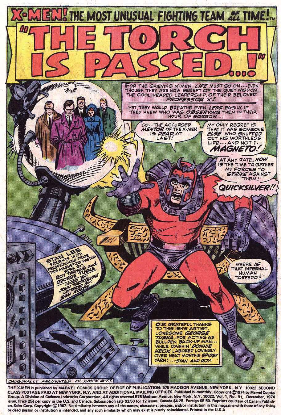 Read online Uncanny X-Men (1963) comic -  Issue #91 - 3