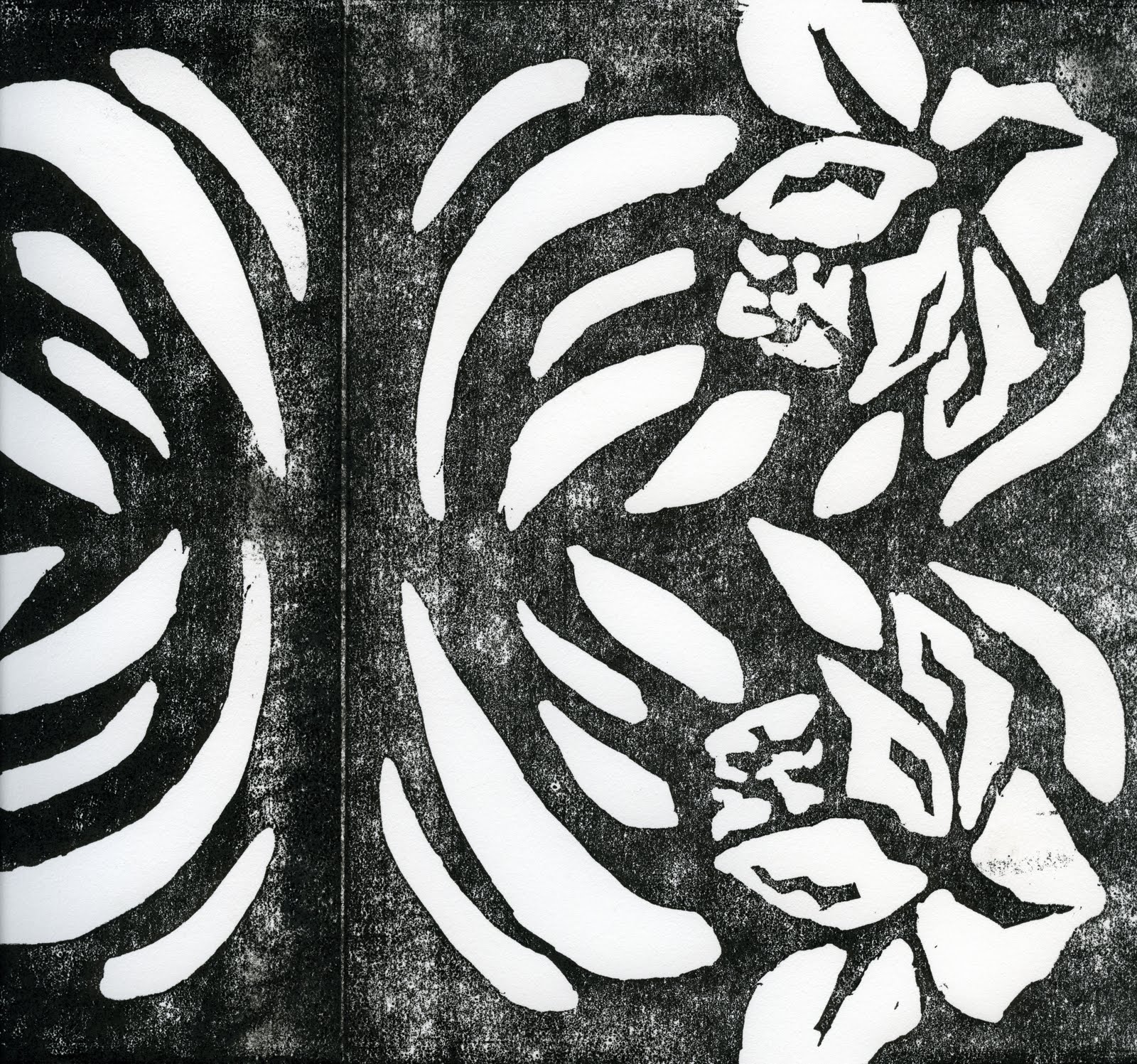 Holly Marie Pierson Linoleum Cut Printmaking Pattern