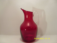 Whitefriars Ruby Jug 9648 SOLD