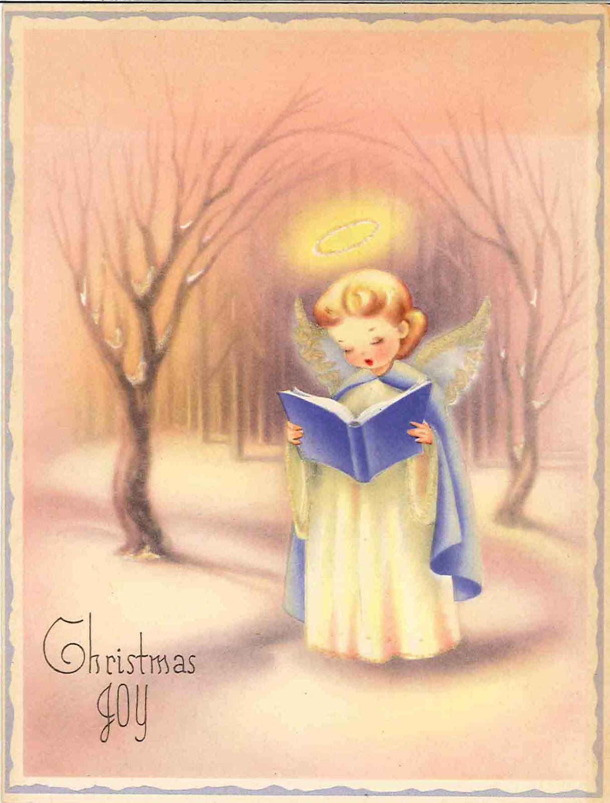 Very Merry Vintage Syle {Another} Pretty Angel Vintage Christmas Card