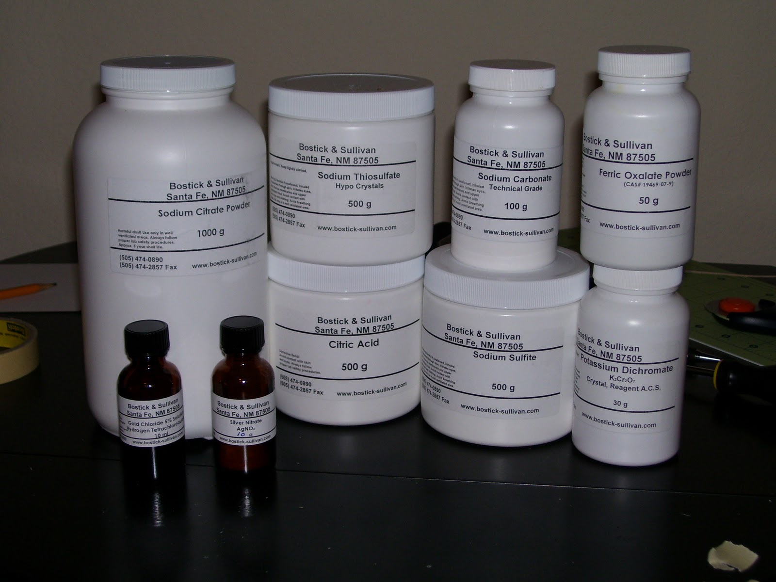 Photoreactive Kallitype Part 2 Chemicals