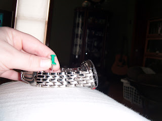 Ashley Knits: How to Take Links out of a Watch Band, Using a Push Pin