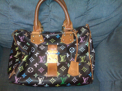 Keep Nick and Tiffany in Canada!: Authentic Louis Vuitton Black Multicolor Speedy