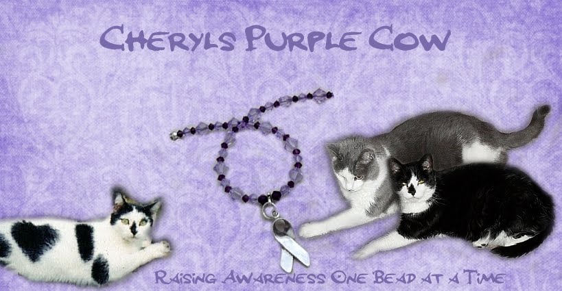 Cheryls Purple Cow - Raising Awareness One Bead At A Time