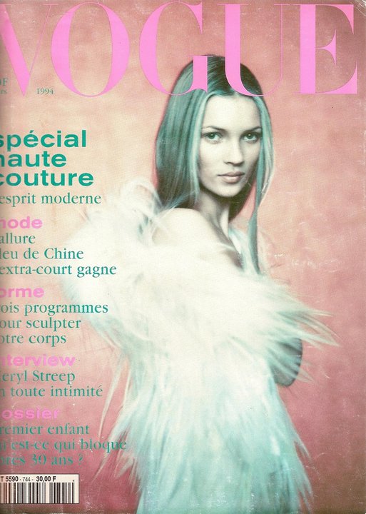 Fashion Flashback: Kate Moss covers Vogue Paris March 1994