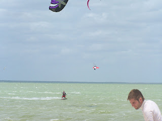 , Isla Blanca with friends, Playa Del Carmen Kiteboarding