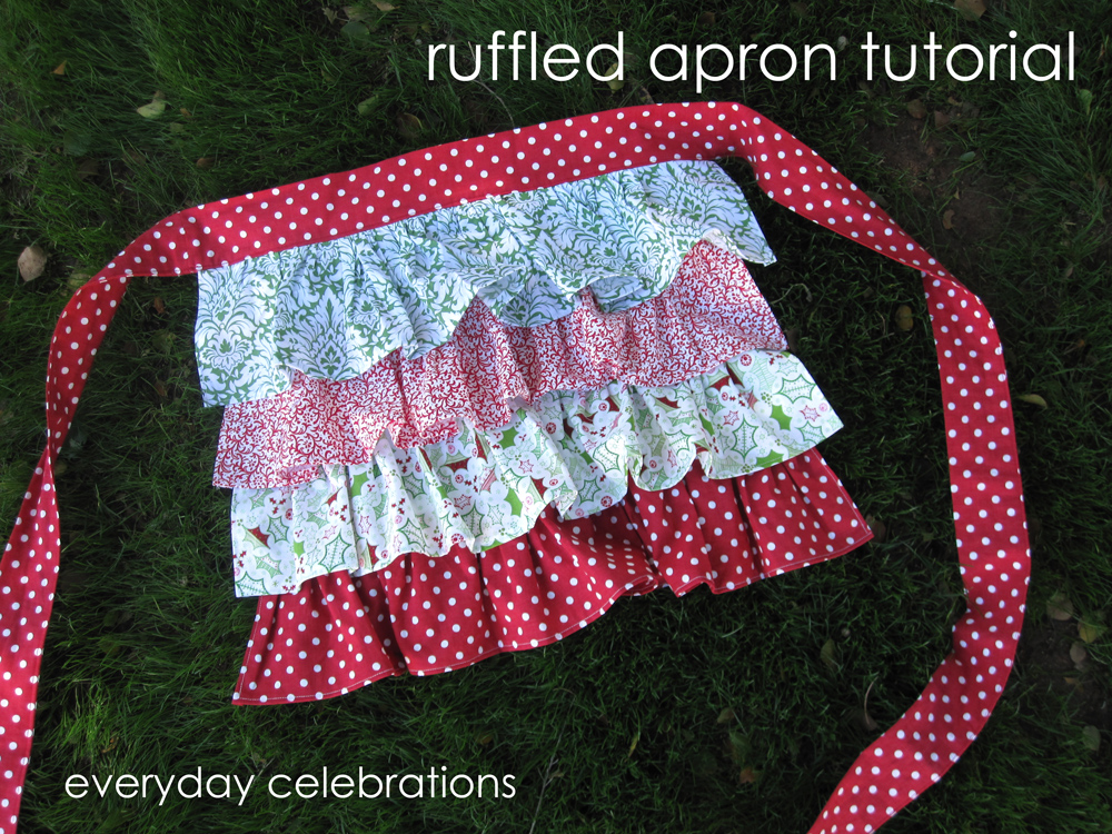 Everyday Celebrations Tutorial Ruffled Half/Lap Apron