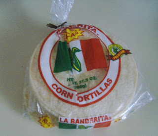 package of soft corn tortillas
