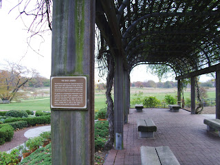 trellis near entrance to herb garden
