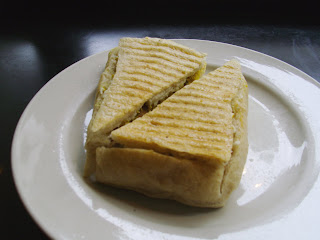 Eggcentricity breakfast sandwich at Java Green