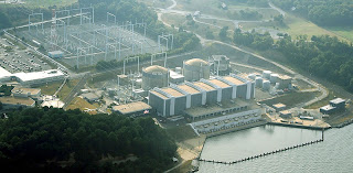 Calvert Cliffs nuclear power plant in Lusby Maryland
