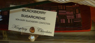 nondairy blackberry sugarcreme chocolates