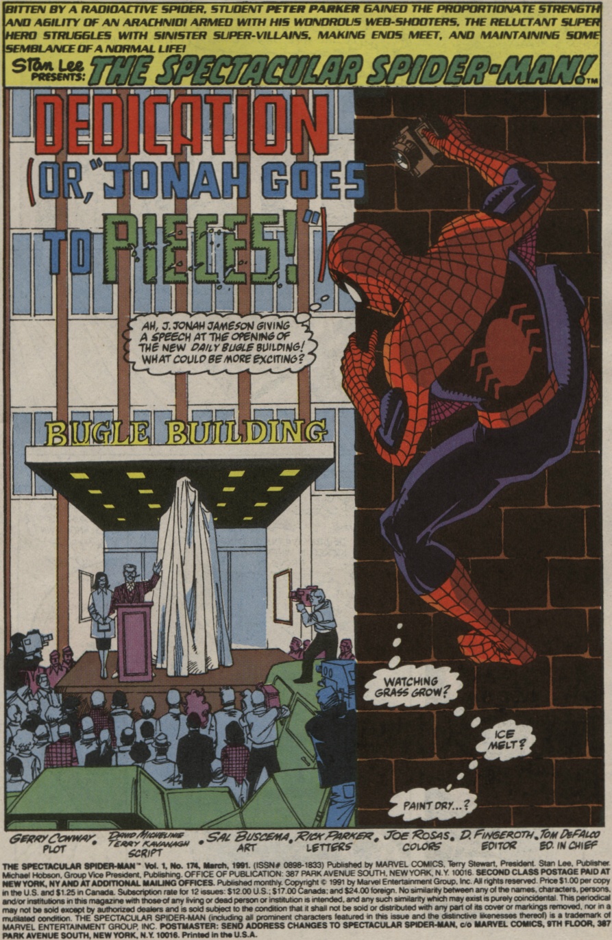 Read online The Spectacular Spider-Man (1976) comic -  Issue #174 - 2