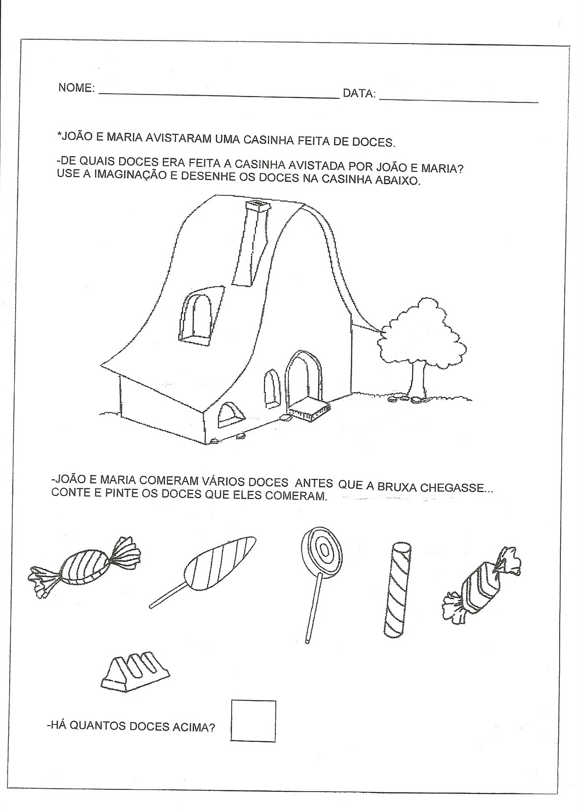 João e Maria atividades