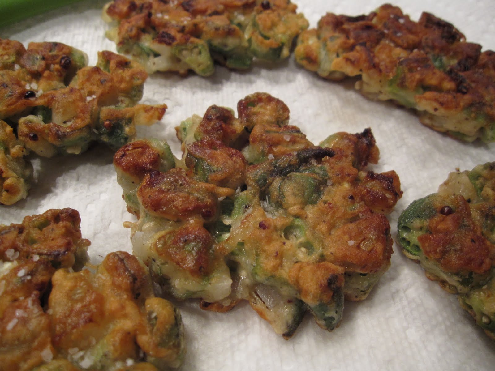 Cookin' & Craftin' Okra Fritters!