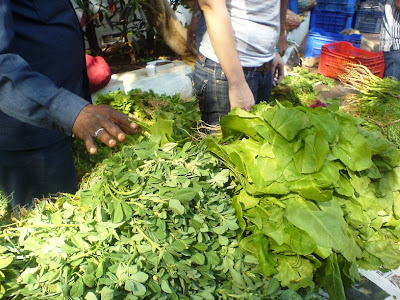 This Week at the Farmer's Market - Spinach and other greens