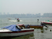 boats anchored at Busan