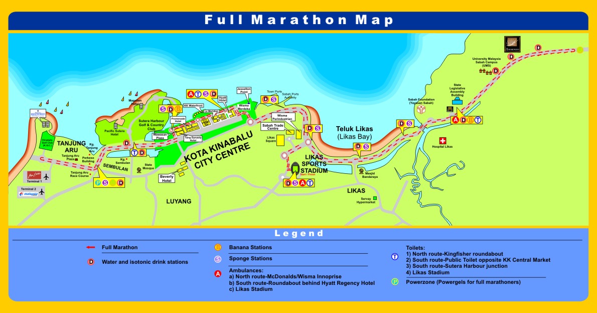 Because I say so... Borneo International Marathon 3—Routes & Distances