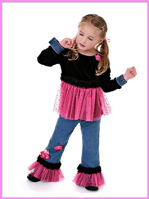 [greggy girl fall 07 zebra licious princess denim set.jpg]