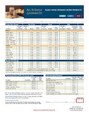 LDS Dry Pack Cannery Current Price List