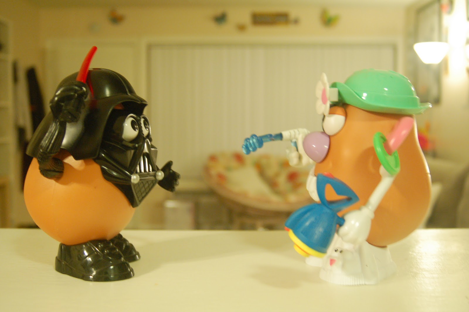 Our NotSoAdult Lives Mr. and Mrs. Potato Head's Epic Battle